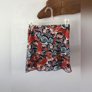 High waisted mini skirt